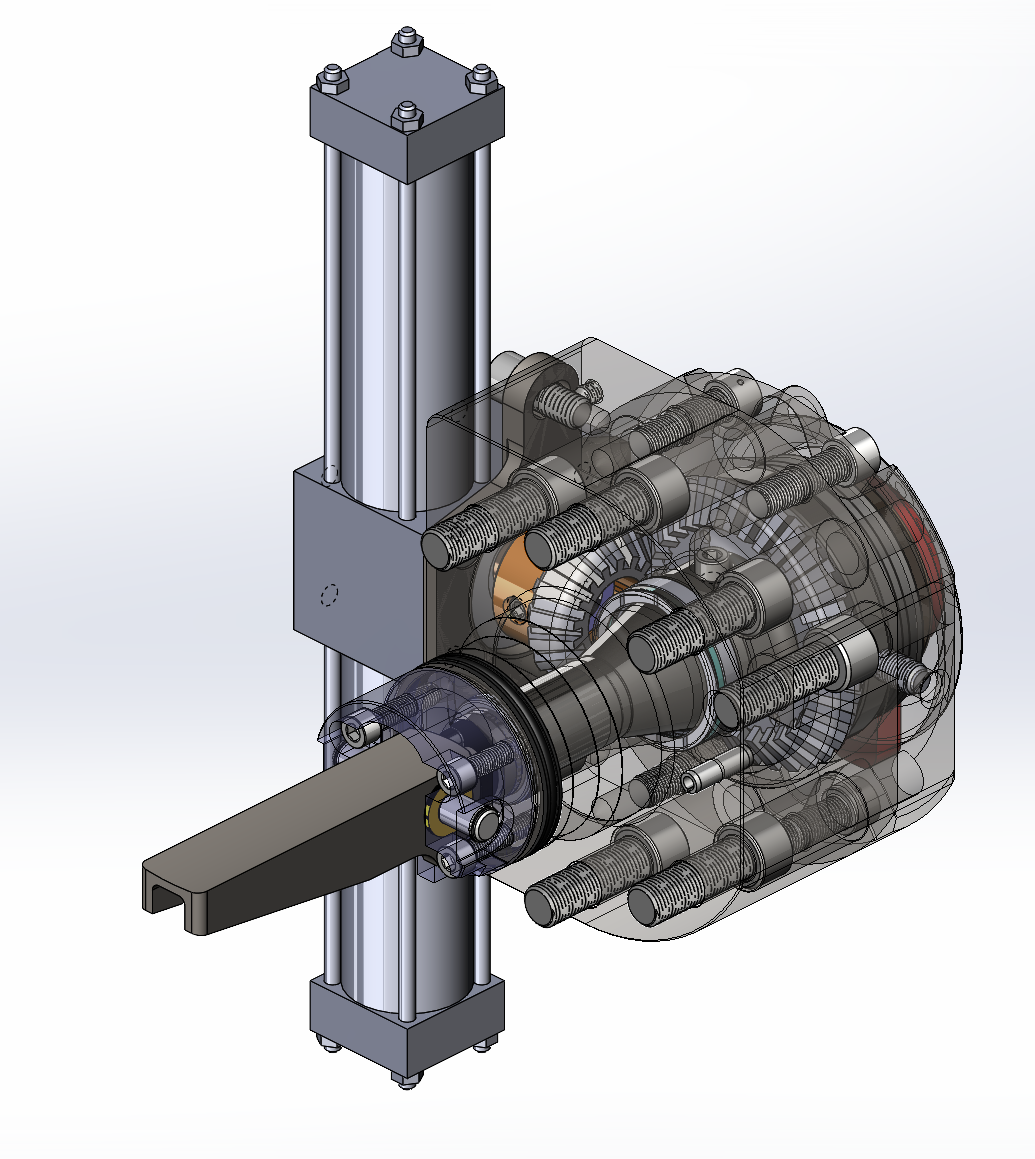 Rotary release mechanism CAD used for product research and development at Inova Design